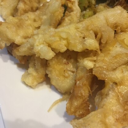 筍の天ぷらを作りました！美味しかったです！